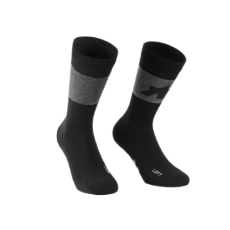 Skarpety ASSOS Signature EVO Black bawełniane