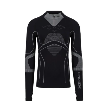 Koszulka Męska X-Bionic Energy Accumulator 4.0 Light Shirt LS 1/2 Zip Black